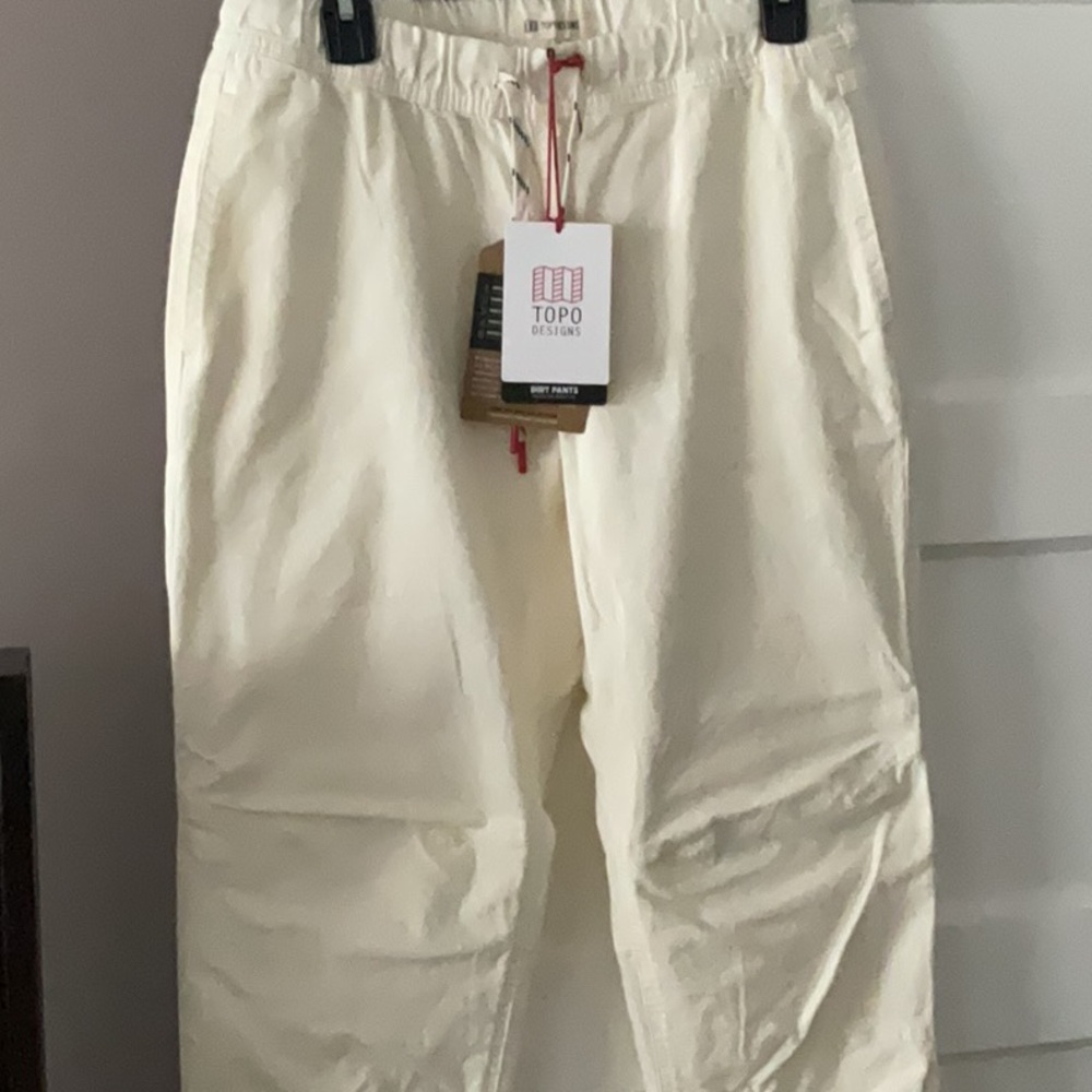 Topo Designs Cream Ankle Pants